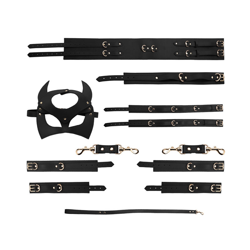 Black Warrior - 7 Pcs BDSM Kit