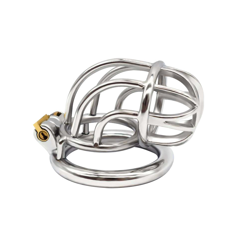 Curvature Lock - Stainless Steel Curved Design Chastity Cage