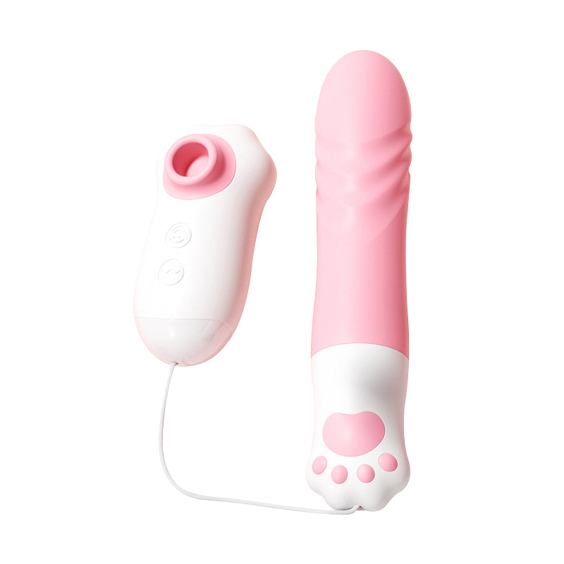 Mew Motion - APP Control 2-in-1 Thrusting Vibrator with Suction