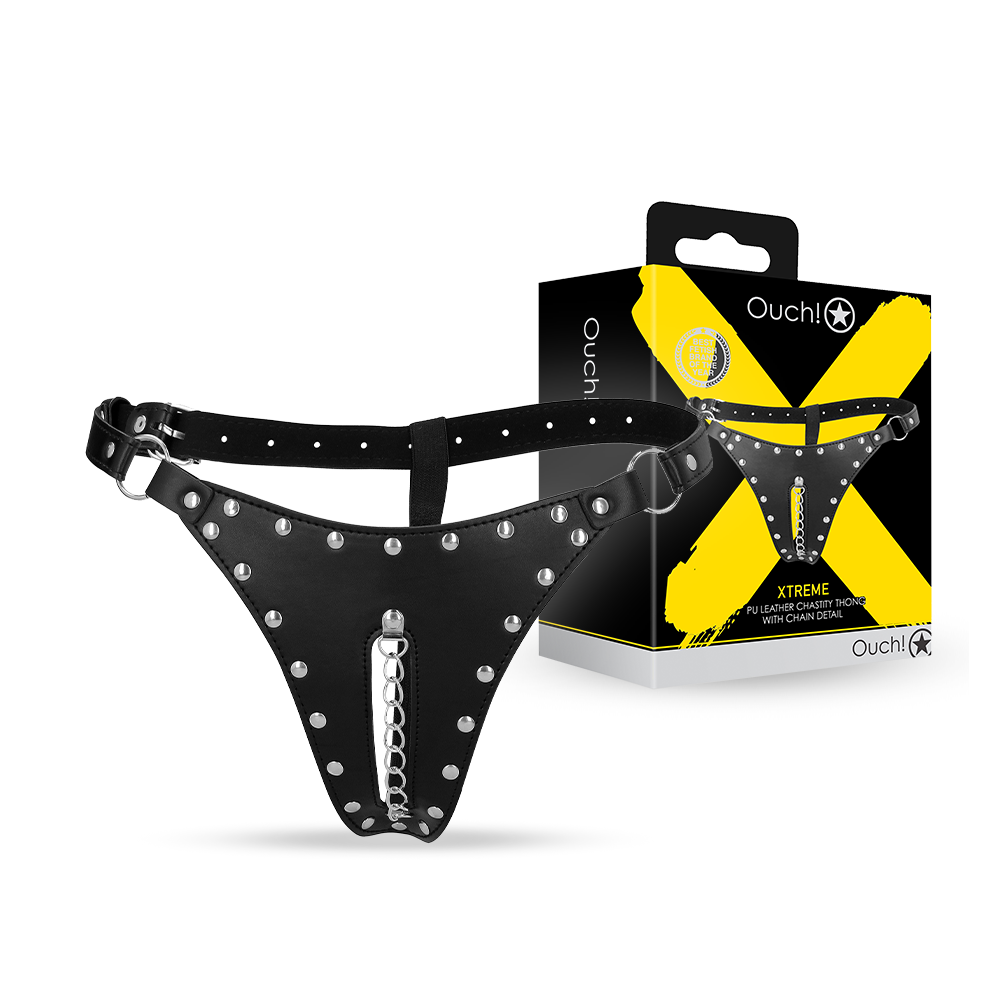 PULeatherChastityJock-Black