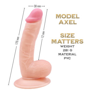 Axel 17 cm - Prince Series Realistic Suction Cup Dildo | Shop Sex Toys Online With Frisky Business SG