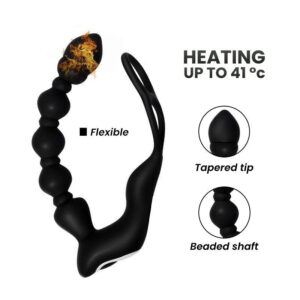 Ace - Remote Control Vibrating Silicone Anal Beads - FRISKY BUSINESS SG