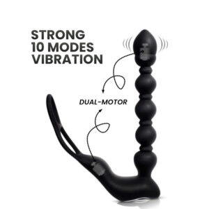 Ace - Remote Control Vibrating Silicone Anal Beads - FRISKY BUSINESS SG