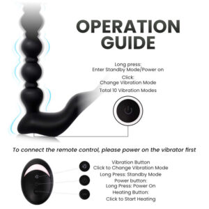 Ace - Remote Control Vibrating Silicone Anal Beads - FRISKY BUSINESS SG