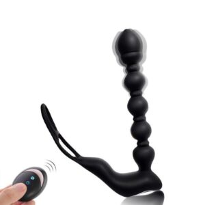 Ace - Remote Control Vibrating Silicone Anal Beads - FRISKY BUSINESS SG