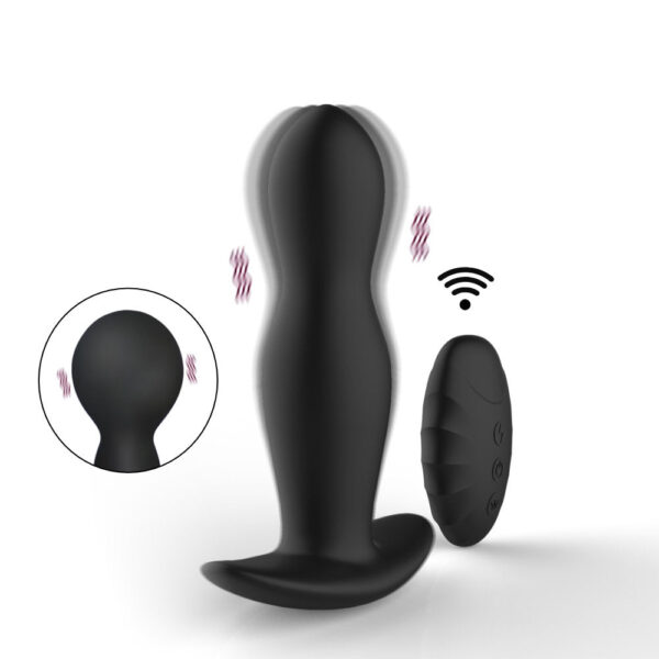 Air-Maxx Anal Vibe - Inflatable Vibrating Anal Plug - FRISKY BUSINESS SG