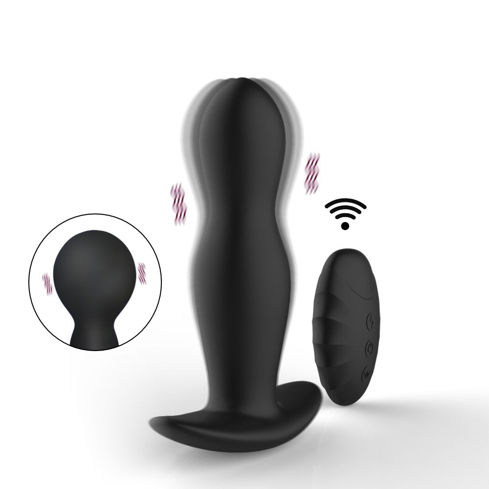 Air-Maxx Anal Vibe - Inflatable Vibrating Anal Plug - FRISKY BUSINESS SG