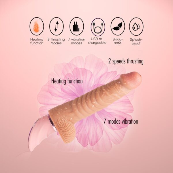 Angus - Thrusting Dildo Vibrator - FRISKY BUSINESS SG