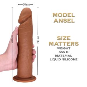Ansel 26 cm - Captain Series Realistic Silicone Dildo - FRISKY BUSINESS SG