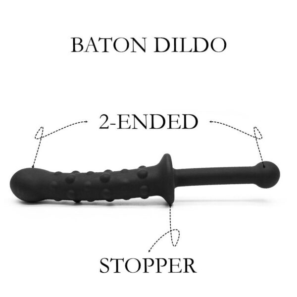 Baton double ended silicone dildo - FRISKY BUSINESS SG