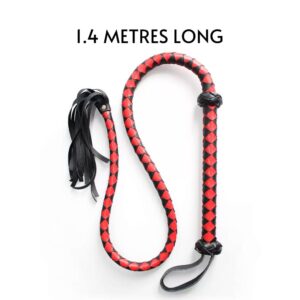 BDSM - 1.4 m Long Novelty PU Leather Whip - FRISKY BUSINESS SG