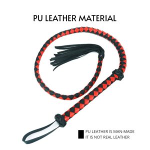 BDSM - 1.4 m Long Novelty PU Leather Whip - FRISKY BUSINESS SG