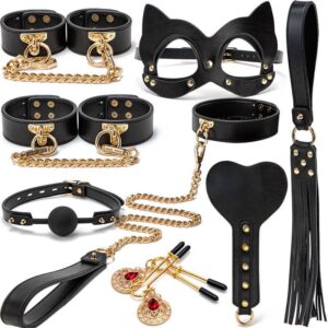 BDSM - 8 Piece Leather BDSM Set - FRISKY BUSINESS SG