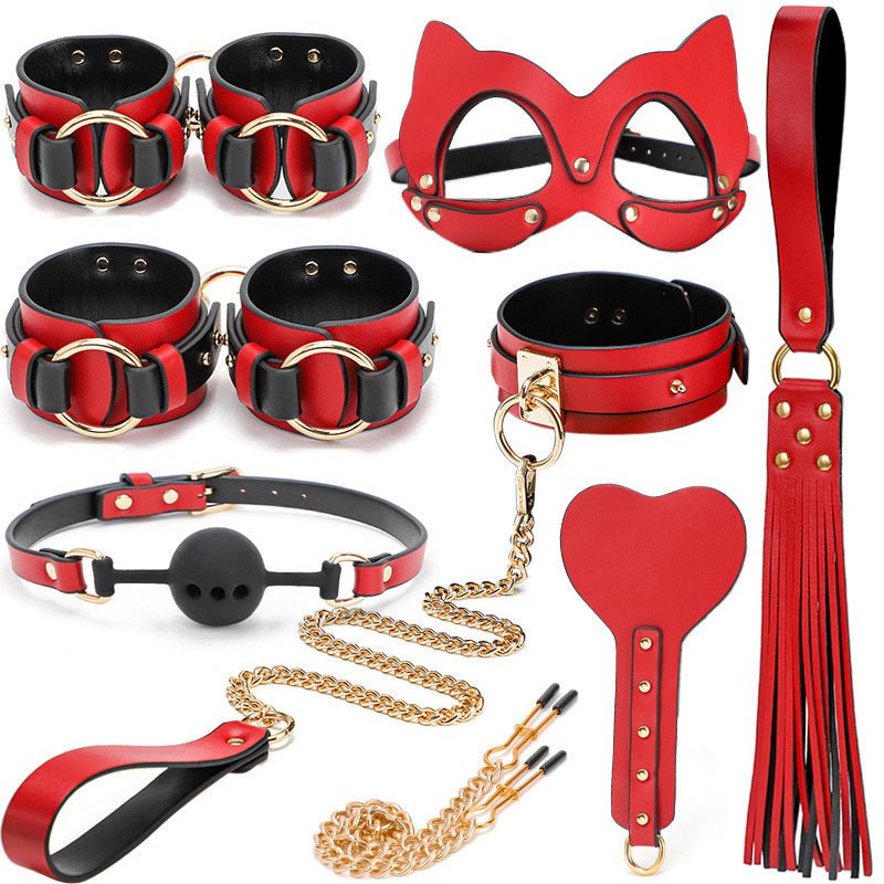 bdsm-8-piece-leather-bdsm-set-846824 BDSM - 8 Piece Leather BDSM Set - FRISKY BUSINESS SG