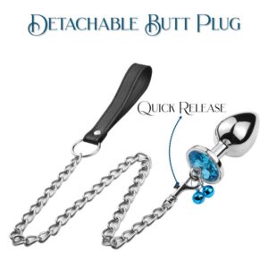BDSM - Bell Butt Plug Leash - FRISKY BUSINESS SG
