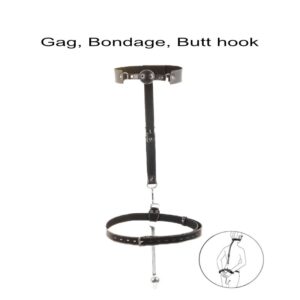BDSM - Bondage, Anal Hook, Gag, Cuffs and Waist belt - FRISKY BUSINESS SG
