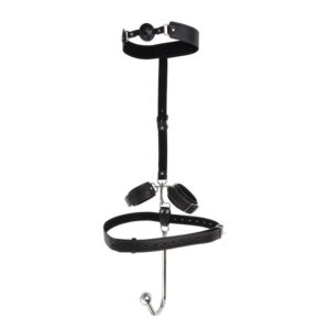 BDSM - Bondage, Anal Hook, Gag, Cuffs and Waist belt - FRISKY BUSINESS SG