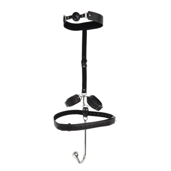 BDSM - Bondage, Anal Hook, Gag, Cuffs and Waist belt - FRISKY BUSINESS SG