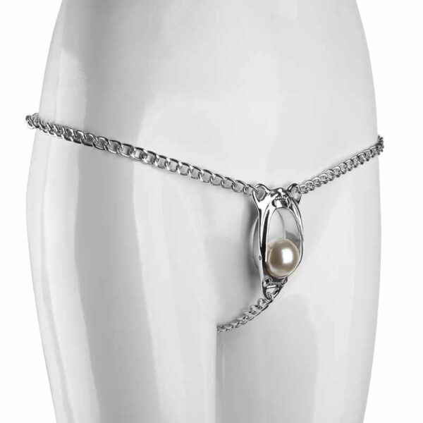BDSM - Chastity Belt with Sliding Pearl - FRISKY BUSINESS SG