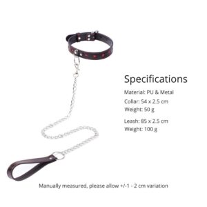 BDSM - Collar & Leash - FRISKY BUSINESS SG