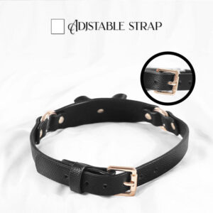 BDSM - Leather Cat Bell Collar - FRISKY BUSINESS SG