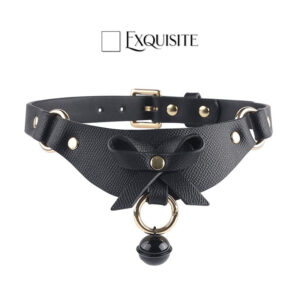 BDSM - Leather Cat Bell Collar - FRISKY BUSINESS SG