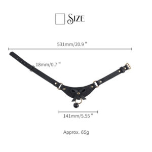 BDSM - Leather Cat Bell Collar - FRISKY BUSINESS SG