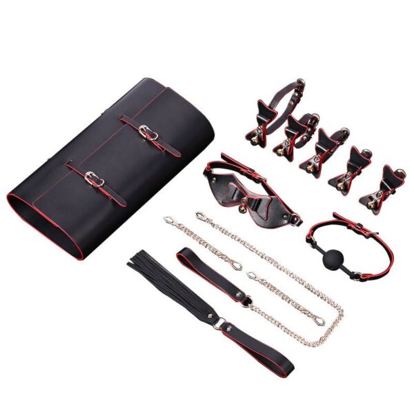 BDSM - Premium 12-piece Butterfly Set (Inclusive of Leather Storage Bag) - FRISKY BUSINESS SG
