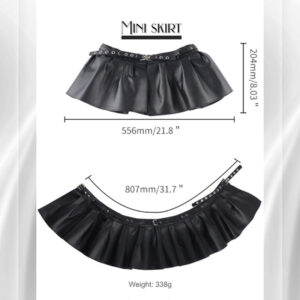 BDSM - Sensual Mini Skirt / Garter Set with Whip - FRISKY BUSINESS SG