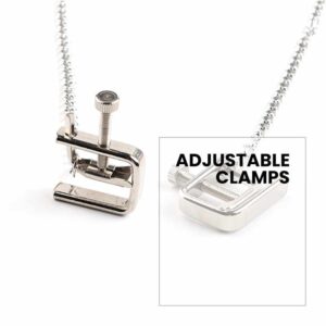BDSM - Sexy Non-Piercing Adjustable Nipple Clamps & Chains - FRISKY BUSINESS SG