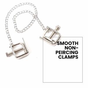 BDSM - Sexy Non-Piercing Adjustable Nipple Clamps & Chains - FRISKY BUSINESS SG