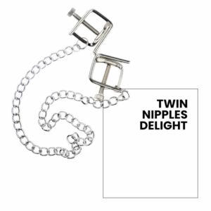 BDSM - Sexy Non-Piercing Adjustable Nipple Clamps & Chains - FRISKY BUSINESS SG
