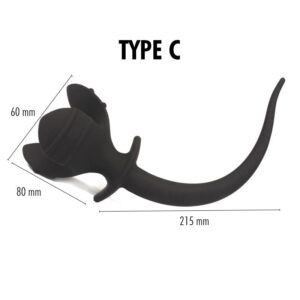 BDSM - Silicone Butt Plug Tail - FRISKY BUSINESS SG