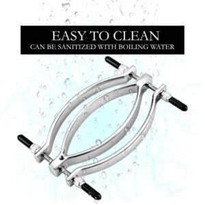 BDSM - Steel Vagina Lips Clamp - FRISKY BUSINESS SG