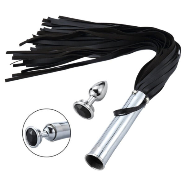 BDSM - Whip with Butt Plug - FRISKY BUSINESS SG
