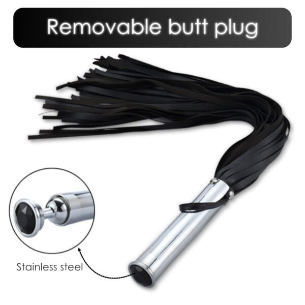 BDSM - Whip with Butt Plug - FRISKY BUSINESS SG