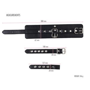BDSM - Wrist to Thumb PU Leather Cuffs, Bondage Restraint - FRISKY BUSINESS SG