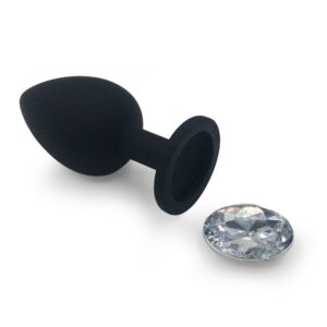 Black Silicone Butt Plug - FRISKY BUSINESS SG