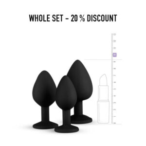 Black Silicone Butt Plug - FRISKY BUSINESS SG