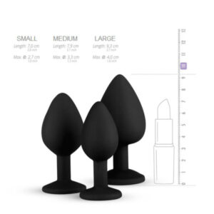Black Silicone Butt Plug - FRISKY BUSINESS SG