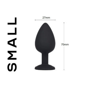 Black Silicone Butt Plug - FRISKY BUSINESS SG