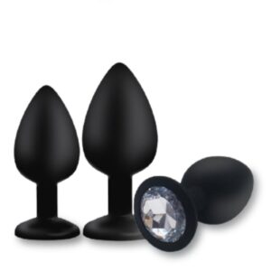 Black Silicone Butt Plug - FRISKY BUSINESS SG