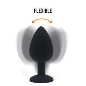 Black Silicone Butt Plug - FRISKY BUSINESS SG