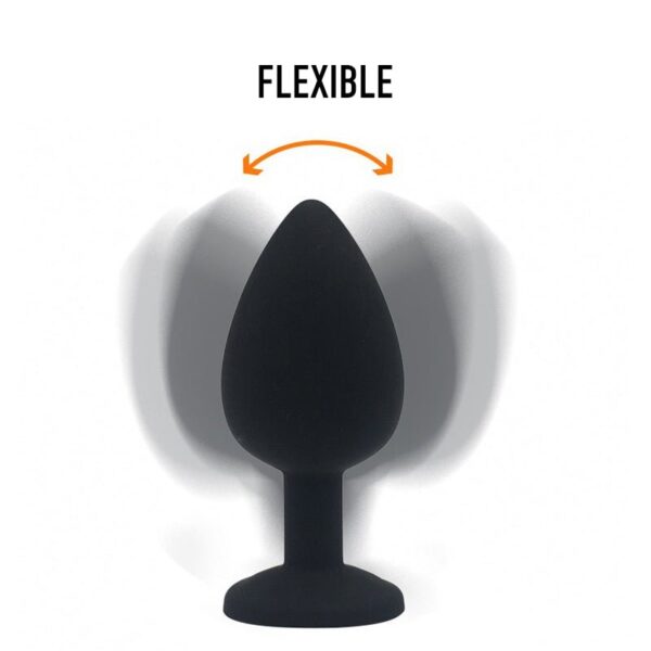 Black Silicone Butt Plug - FRISKY BUSINESS SG