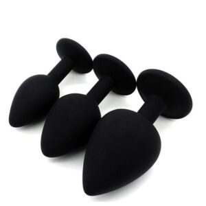 Black Silicone Butt Plug - FRISKY BUSINESS SG