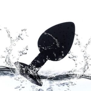 Black Silicone Butt Plug - FRISKY BUSINESS SG