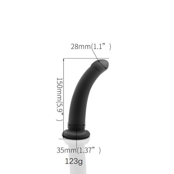 Black Strap-On Dildo - FRISKY BUSINESS SG