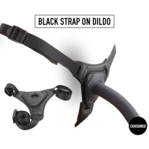Black Strap-On Dildo - FRISKY BUSINESS SG