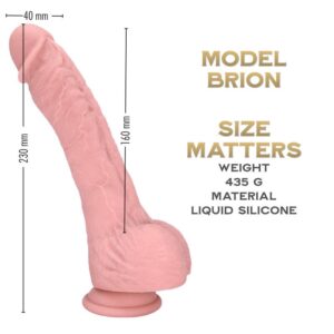 Brion 23 cm - Captain Series Realistic Silicone Dildo - FRISKY BUSINESS SG