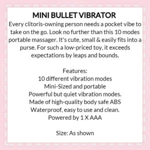 Bullet Vibrator - 10 Modes - FRISKY BUSINESS SG